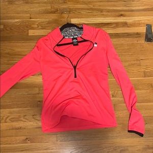 Hot pink quarter zip sweater